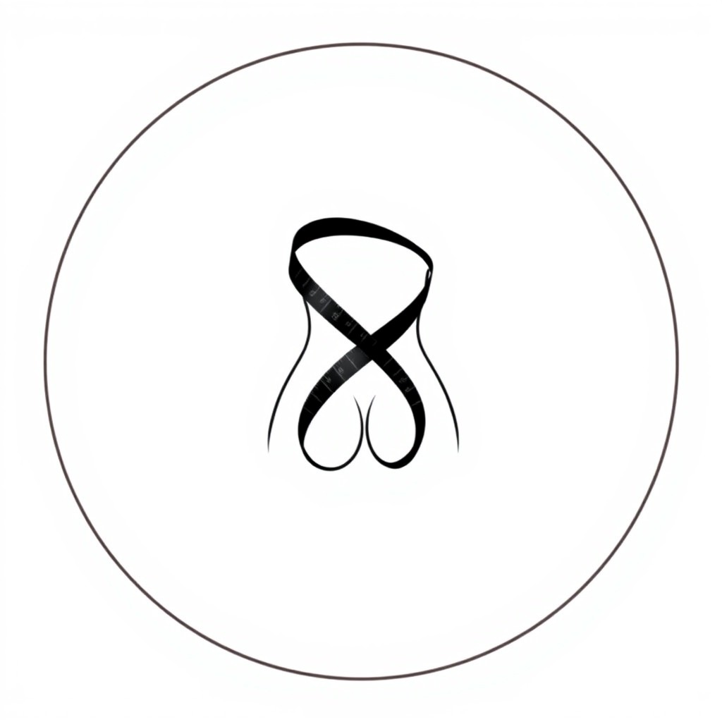 A clear circular image with a thin border or no frame, designed in a minimalist style
