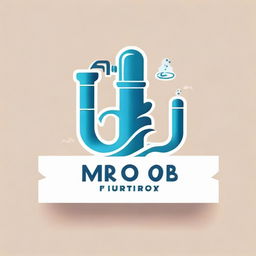 Create a business logo featuring 'MYOB' as the main element, with imagery that suggests a 'Water Refilling Station'. The design should be clean and compelling.