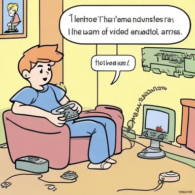 Kids nowadays don't watch cartoons any longer, they prefer video games.