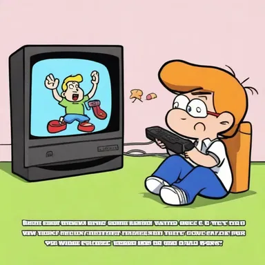 Kids nowadays don't watch cartoons any longer, they prefer video games.
