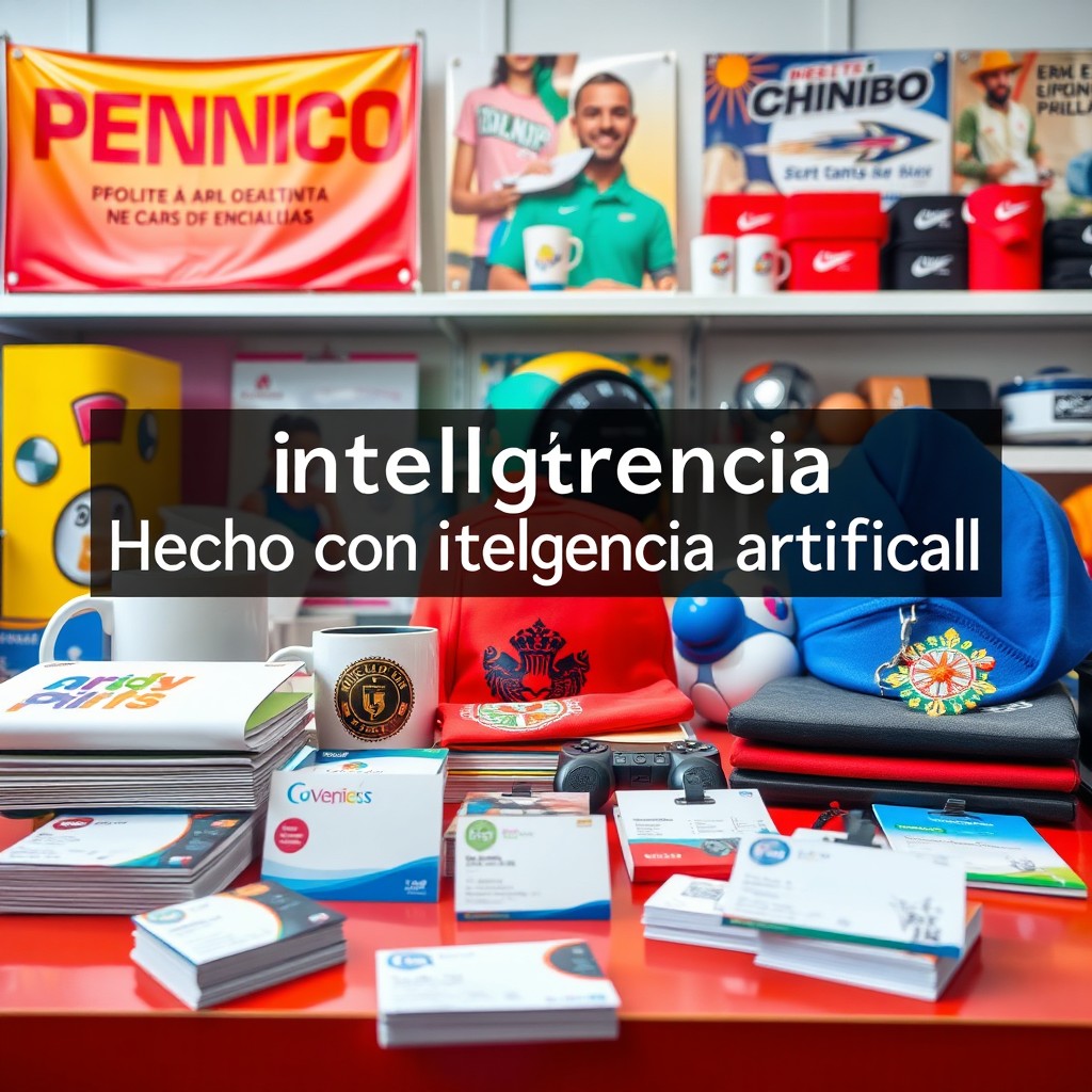An image showcasing a variety of printing services offered by a print shop