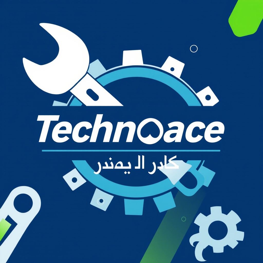 An artistic digital design featuring the word "Technoace" prominently displayed