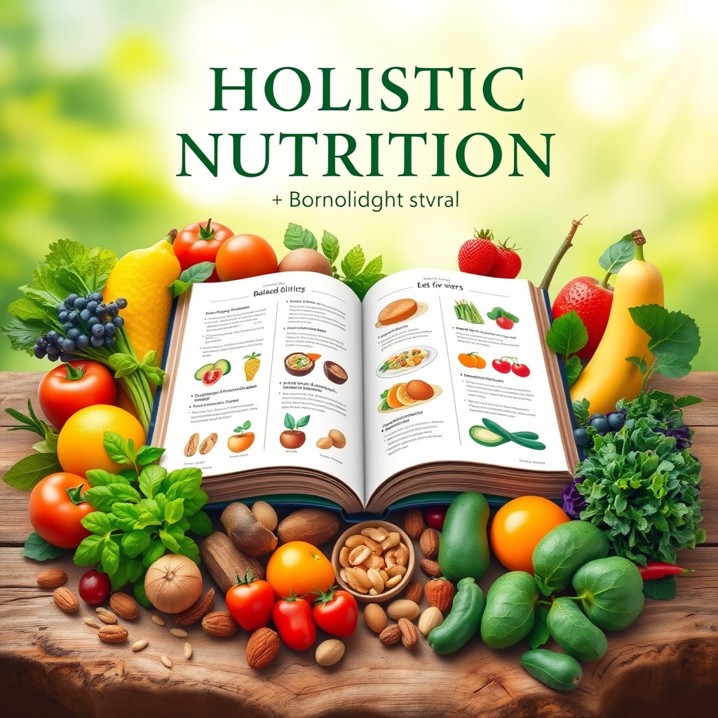 A beautifully designed cover for a holistic nutrition manual