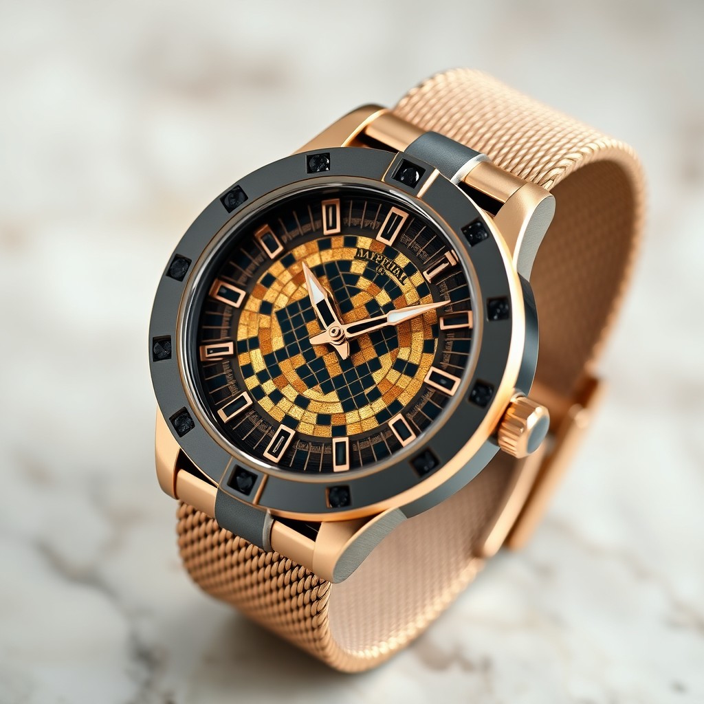 A beautifully crafted Imperial Treasure Watch designed by Oro Azteca Pluridimensional
