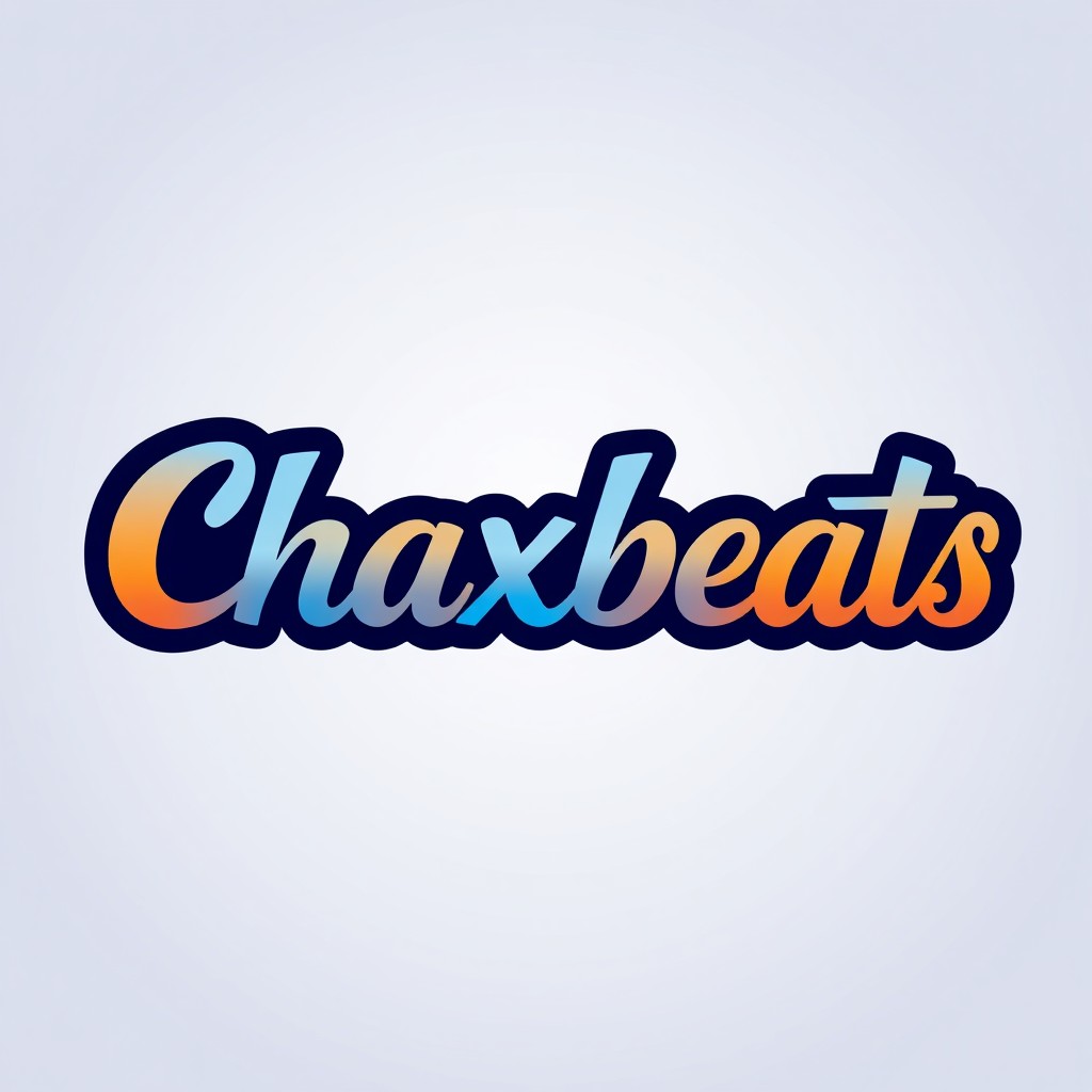 A clean and modern logo design featuring the words 'Chaxbeats' in a bold, artistic font