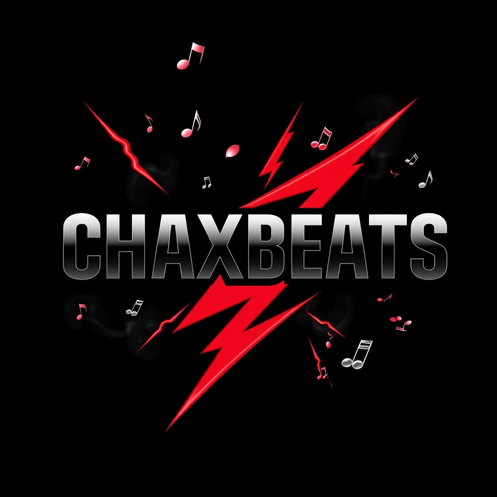 A logo design featuring the words 'Chaxbeats' prominently displayed