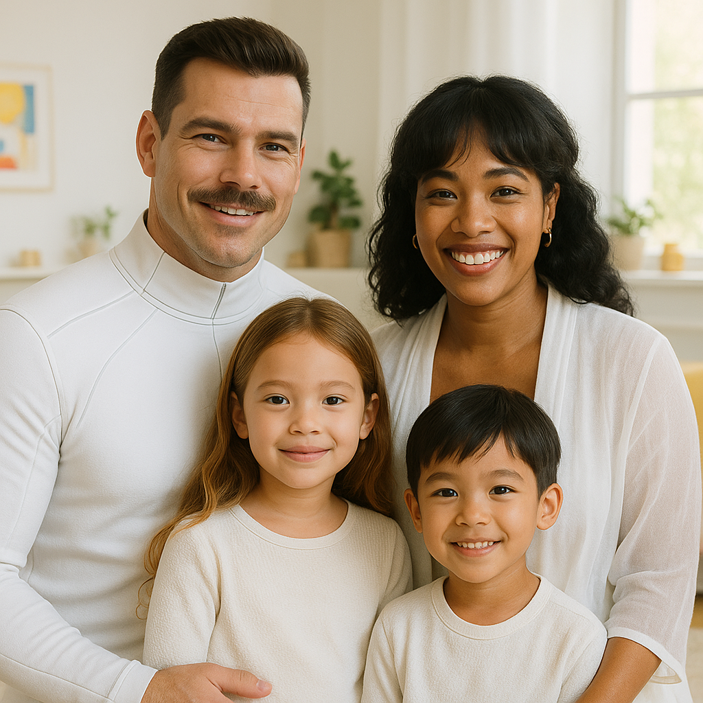 Futuristic Family Vision: Embracing Genetic Diversity