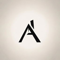 An exquisite, aesthetically pleasing logo of the letter 'A', with a balanced mix of modern minimalistic design and bold features.