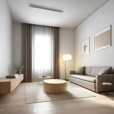 The design of the room incorporates elements that assist aphasic individuals in their daily activities.
