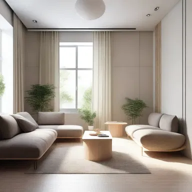 The design of the room incorporates elements that assist aphasic individuals in their daily activities.