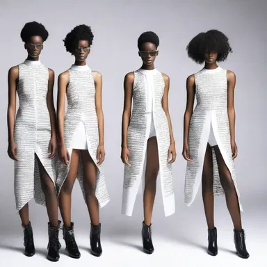 The fashion designer created a collection inspired by aphasic individuals, using clothing to raise awareness about their challenges.
