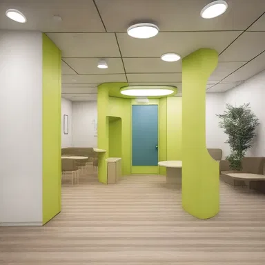 The architects and interior designers created a space that was friendly to aphasic patients, considering their specific needs and preferences.