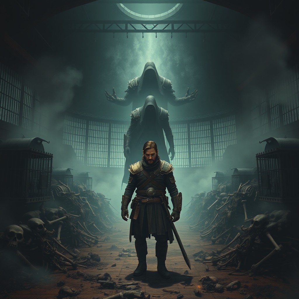 A design that emphasizes the oppressive atmosphere of the battle setting
