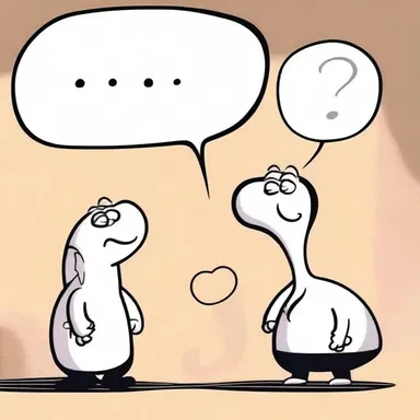 In the cartoon, the character's aphonia is depicted hilariously by showing speech bubbles with a question mark instead of actual speech.