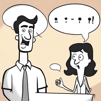 In the cartoon, the character's aphonia is depicted hilariously by showing speech bubbles with a question mark instead of actual speech.