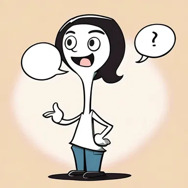 In the cartoon, the character's aphonia is depicted hilariously by showing speech bubbles with a question mark instead of actual speech.