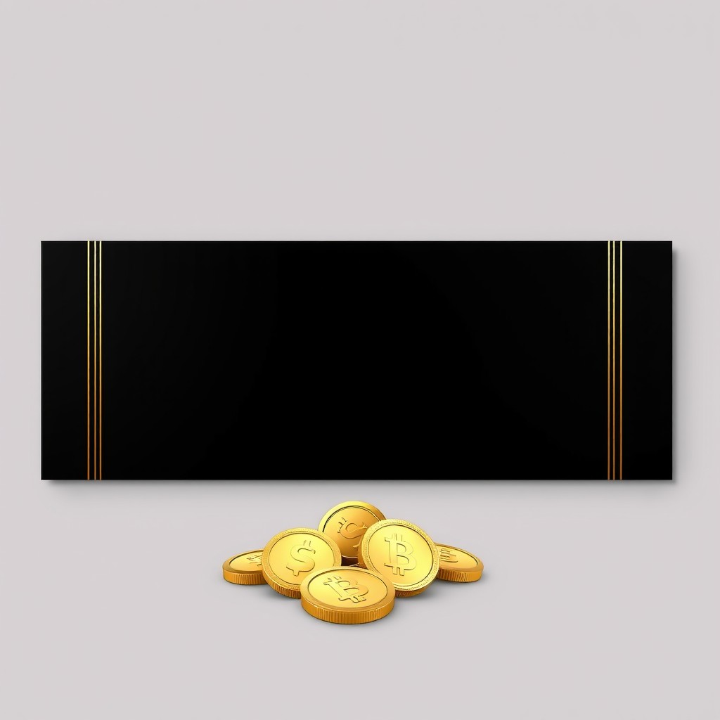 A Facebook cover design featuring a sleek black background with elegant golden borders