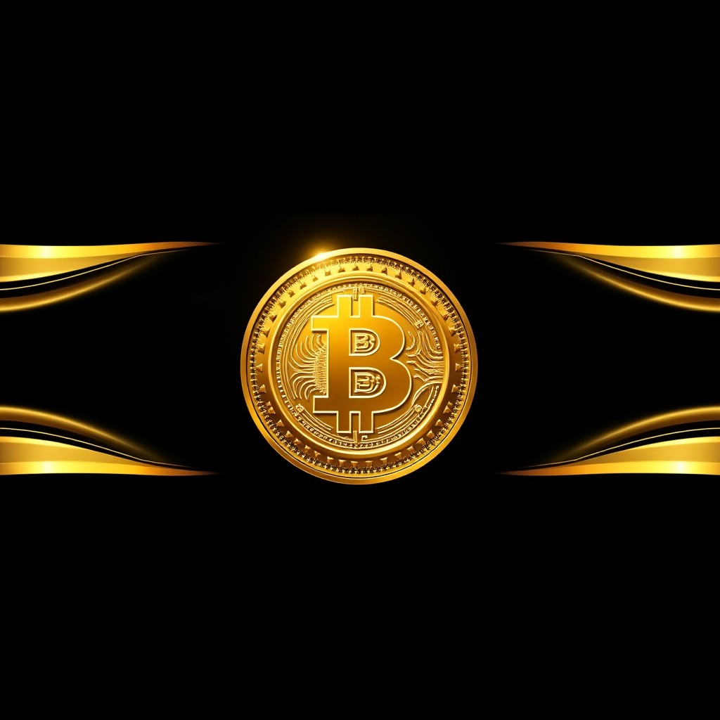 A sleek, elegant Facebook cover design featuring a deep black background with luxurious golden edges on all sides