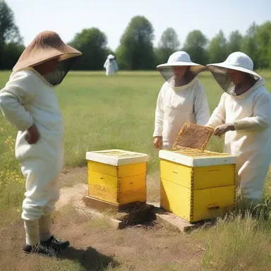 The film showcased a beautiful apiary where the characters harvested honey and learned about the importance of bees.