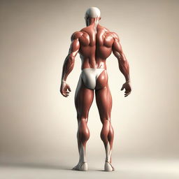 An artistic representation of a well-toned, athletic human form, with emphasis on the lower body