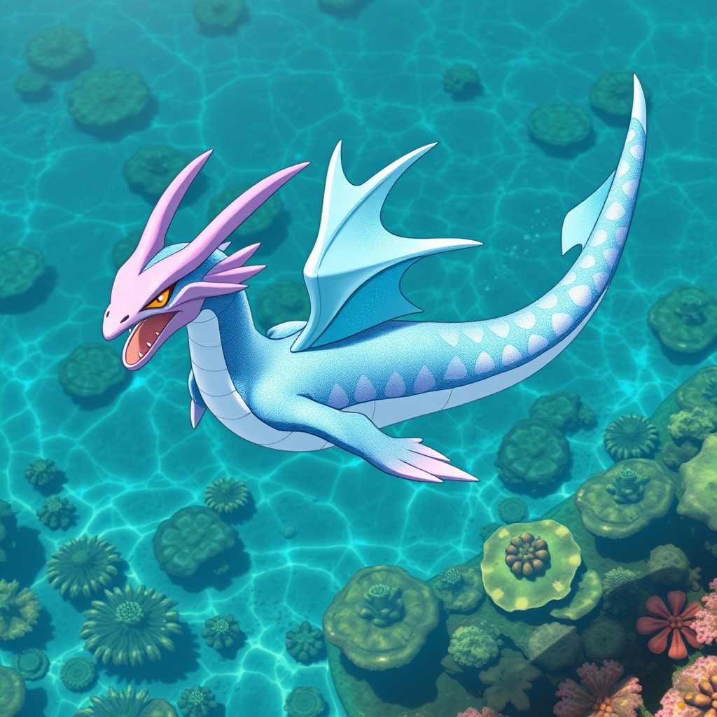 A unique Pokémon that merges the characteristics of Milotic and Gyarados