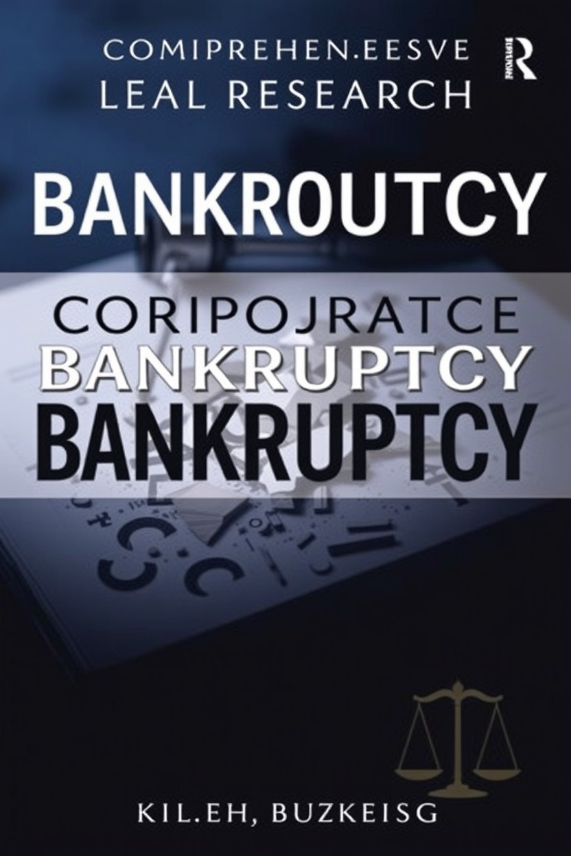 A comprehensive legal research book cover focusing on corporate bankruptcy