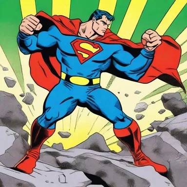 The superhero in the aplitic-themed comics had the power to control rocks and minerals.