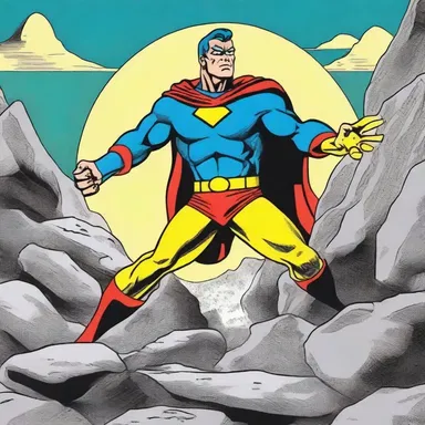 The superhero in the aplitic-themed comics had the power to control rocks and minerals.