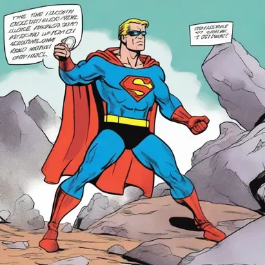 The superhero in the aplitic-themed comics had the power to control rocks and minerals.