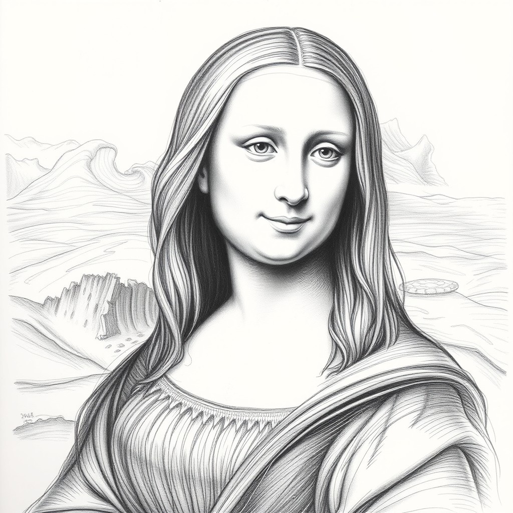 Masterful Pencil Drawings of Iconic Art: Mona Lisa & Van Gogh's Self ...