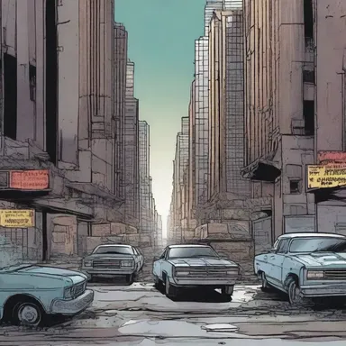 The apocalyptic comic series depicts a dystopian future where the world is on the brink of destruction.