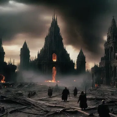 The apocalyptic fantasy movie depicted a kingdom on the brink of destruction as dark forces threatened to unleash chaos.