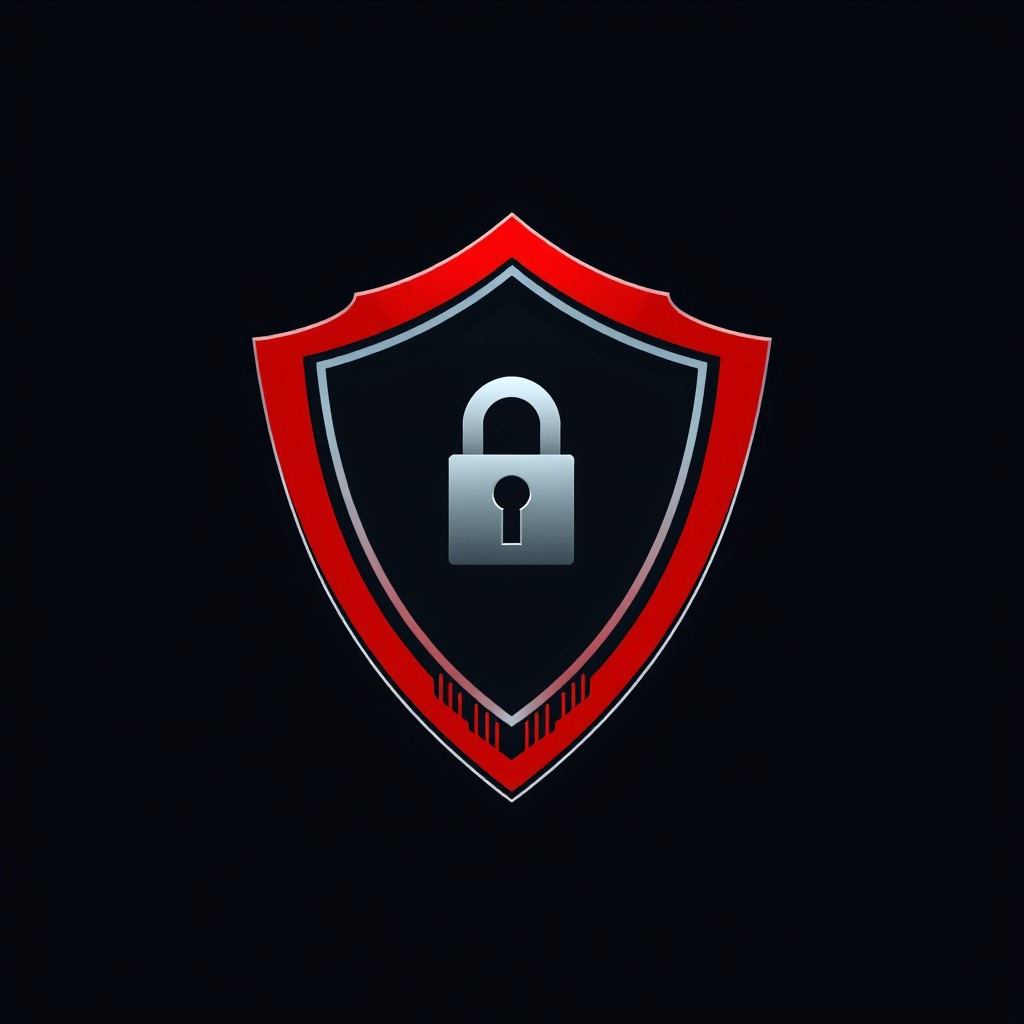 A logo design featuring a bold, powerful emblem representative of a cyber security team