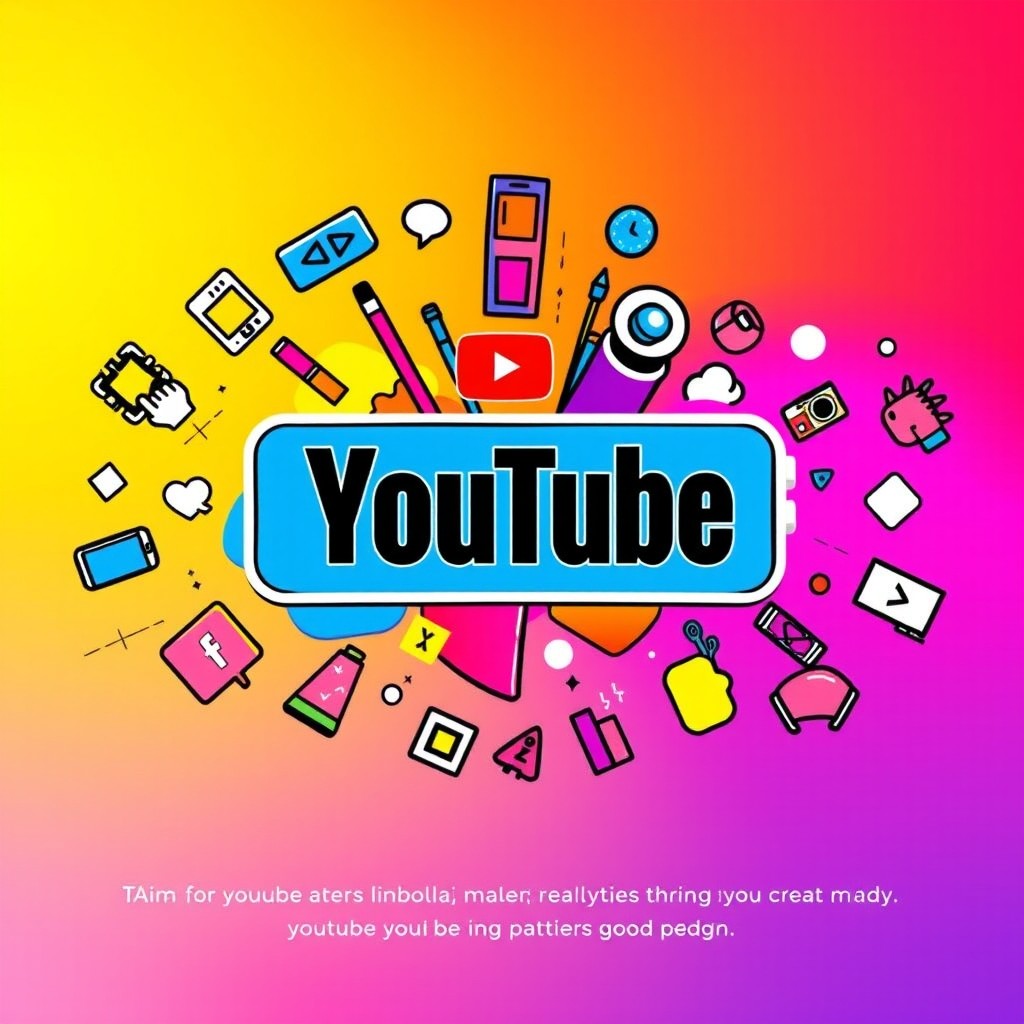 A visually stunning YouTube channel banner featuring a dynamic and engaging design that represents creativity and inspiration