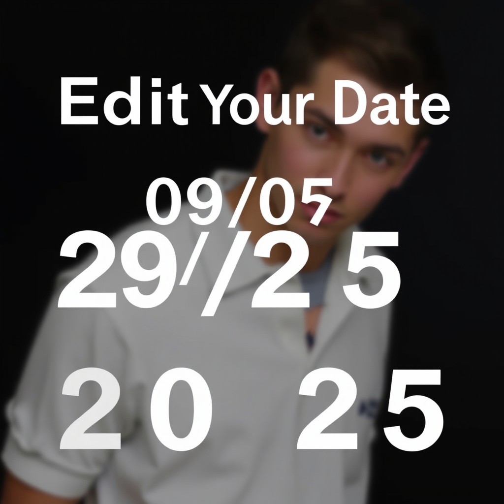 Edit the date to 09/05/2025.