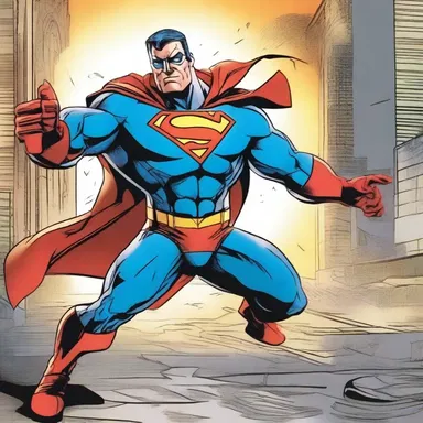 In the comic book series, the superhero reaches the apogee of his powers and defeats the supervillain.