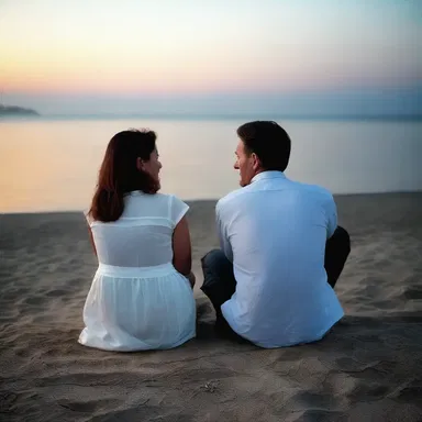 The apolitical couple enjoyed a romantic evening by the seaside, completely detached from any political discussions.