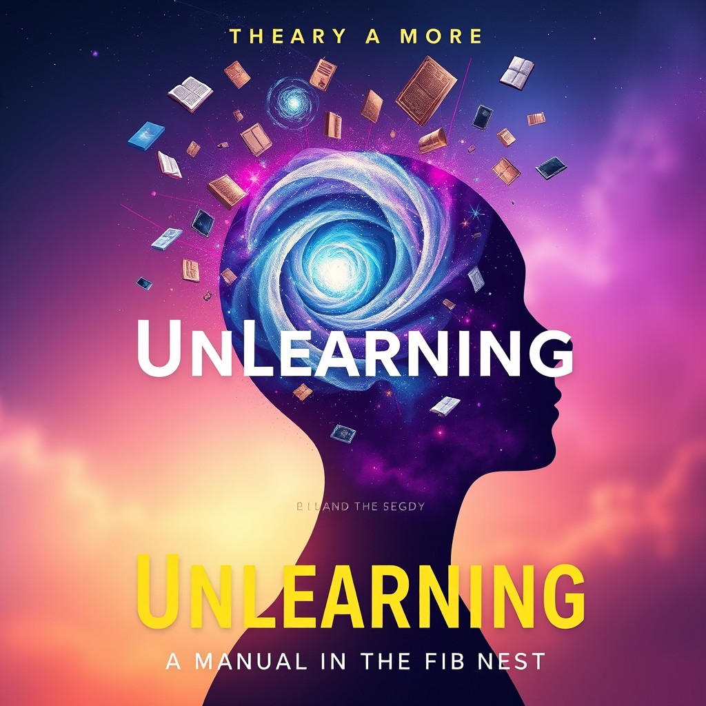 A captivating cover design for a manual on unlearning