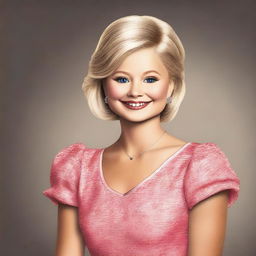 A high-quality digital art featuring Darci Lynne, the popular ventriloquist and singer