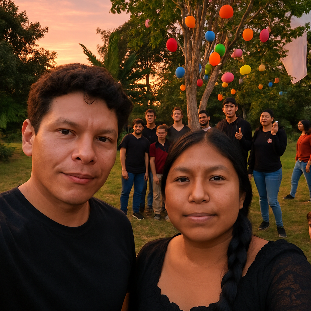 Quiero q las personas de la foto uno quiero que aparezcan en la foto 2
