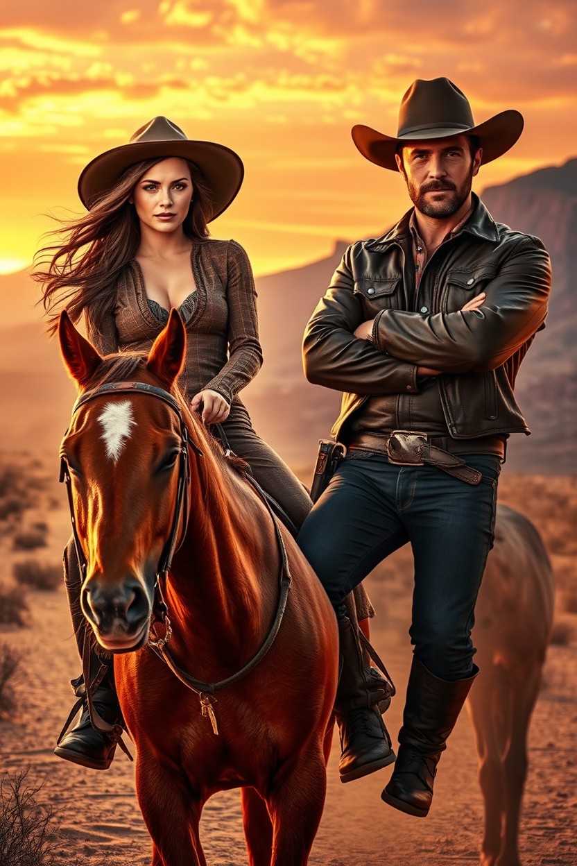 A captivating scene from a Western romance titled 'Vengeance Trail'