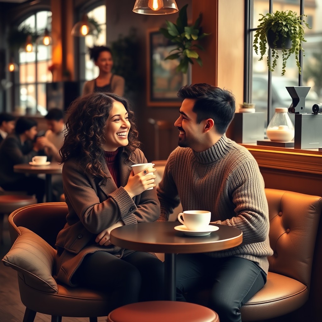 Cozy Coffee Shop Date: A Warm and Intimate Scene