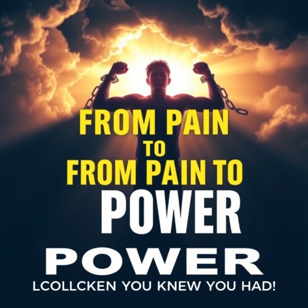 A captivating and deeply inspiring thumbnail visually representing transformation and empowerment