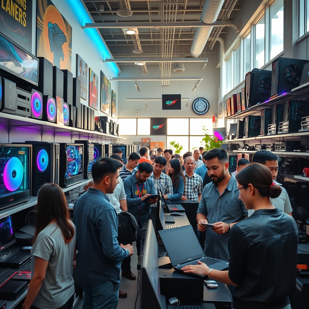 Explore a Dynamic Computer Shop: Cutting-Edge Tech & Friendly Service