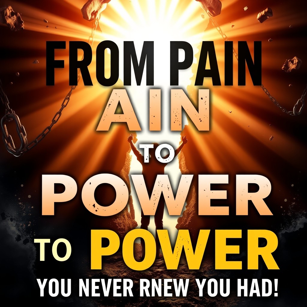 A captivating and deeply inspiring thumbnail that visually represents transformation and empowerment