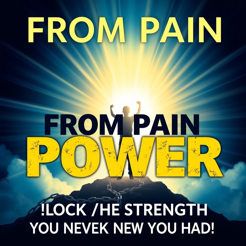 A captivating thumbnail that visually represents transformation and empowerment, featuring a person emerging from shadows into light, symbolizing resilience, inner strength, and personal growth