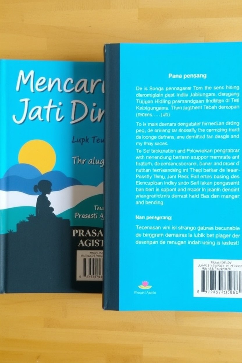 Cover depan dan belakang buku berjudul 'Mencari Jati Diri' dengan sub judul 'Menemukan Tujuan Hidup di Tengah Kebingungan'