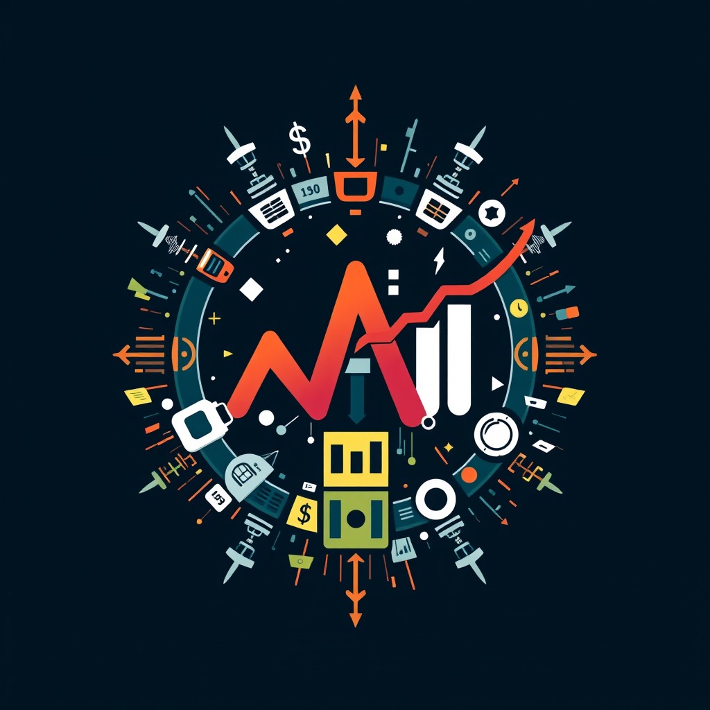 A dynamic and innovative logo design based on accounting themes