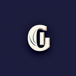 Generate a minimalist, simple logo with the letters 'GD' in blue and white specifically designed for a YouTube channel.