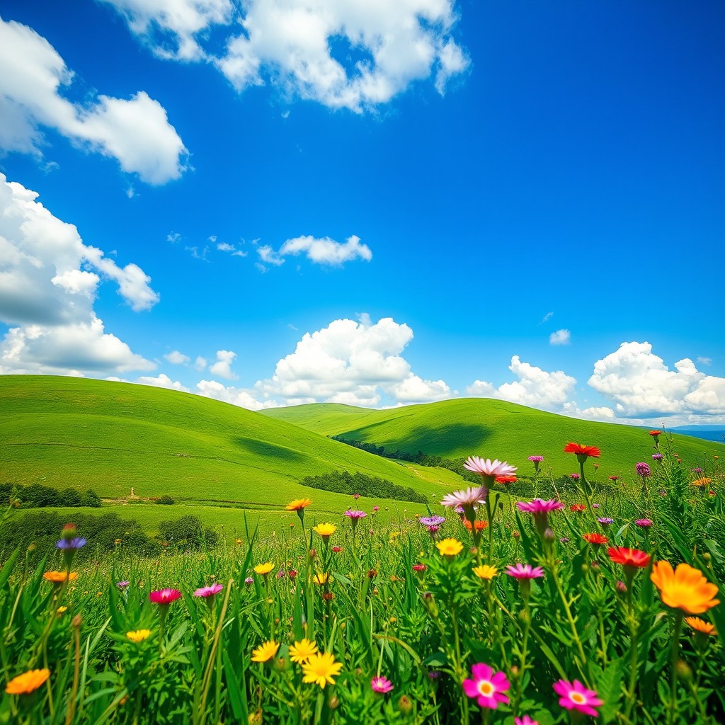 A beautifully enhanced photograph focusing on natural beauty and realistic colors, showcasing a serene landscape